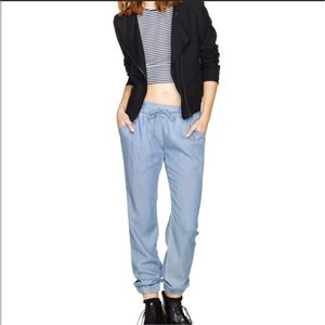 Talula Chambray Joggers XXS